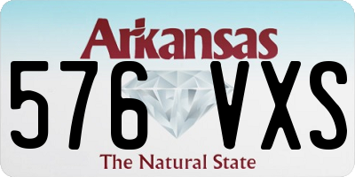 AR license plate 576VXS