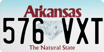 AR license plate 576VXT