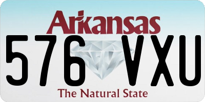 AR license plate 576VXU