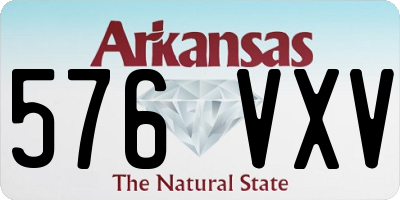 AR license plate 576VXV