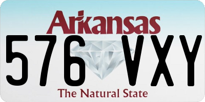 AR license plate 576VXY