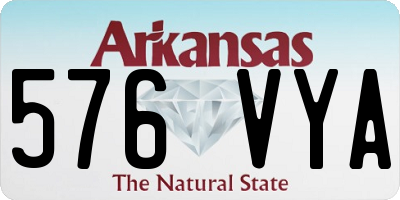 AR license plate 576VYA