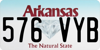 AR license plate 576VYB