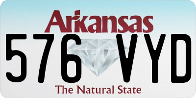 AR license plate 576VYD