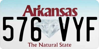 AR license plate 576VYF