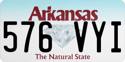 AR license plate 576VYI