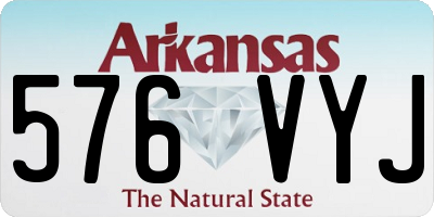 AR license plate 576VYJ