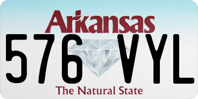 AR license plate 576VYL