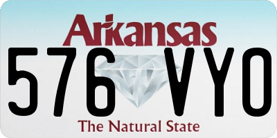 AR license plate 576VYO