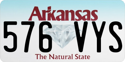 AR license plate 576VYS