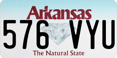 AR license plate 576VYU