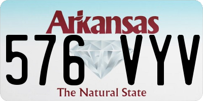 AR license plate 576VYV