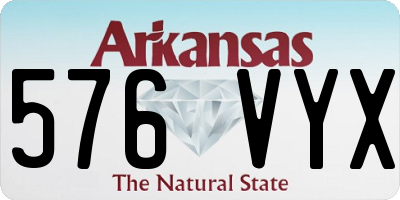 AR license plate 576VYX