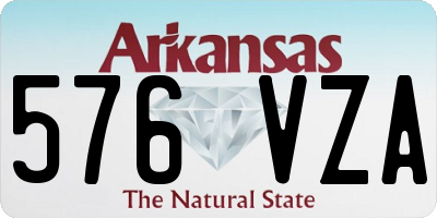 AR license plate 576VZA