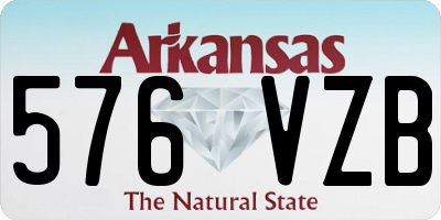 AR license plate 576VZB