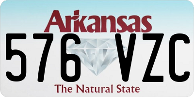 AR license plate 576VZC
