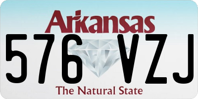 AR license plate 576VZJ