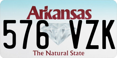 AR license plate 576VZK