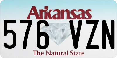 AR license plate 576VZN