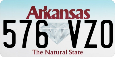 AR license plate 576VZO