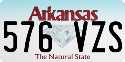 AR license plate 576VZS