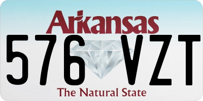 AR license plate 576VZT