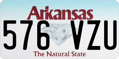 AR license plate 576VZU