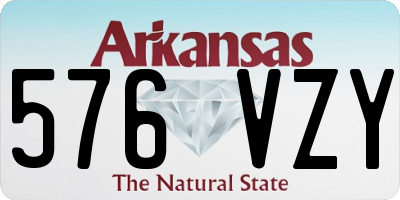 AR license plate 576VZY