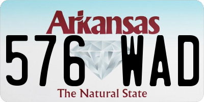 AR license plate 576WAD