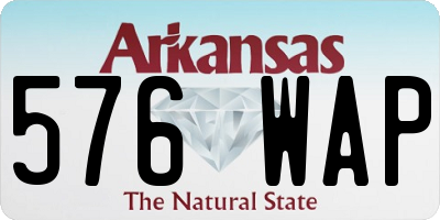 AR license plate 576WAP