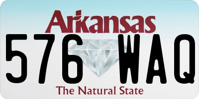 AR license plate 576WAQ