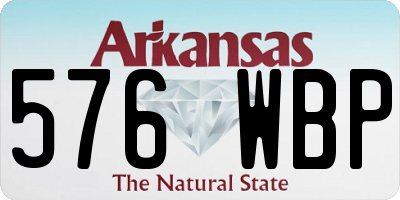 AR license plate 576WBP