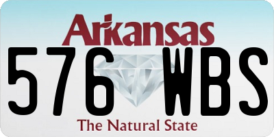 AR license plate 576WBS