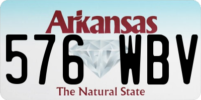 AR license plate 576WBV