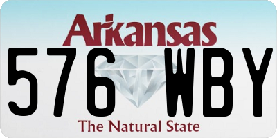 AR license plate 576WBY