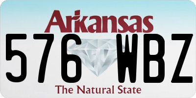 AR license plate 576WBZ