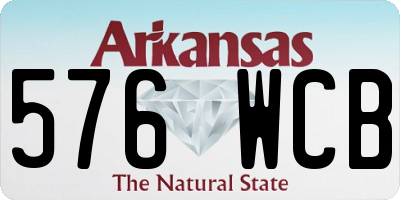 AR license plate 576WCB
