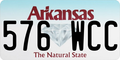 AR license plate 576WCC