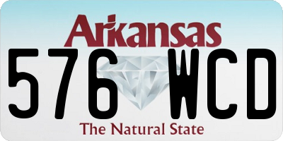AR license plate 576WCD