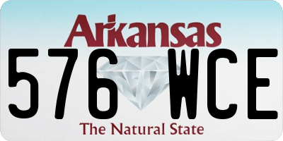 AR license plate 576WCE