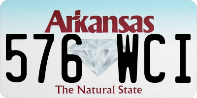 AR license plate 576WCI