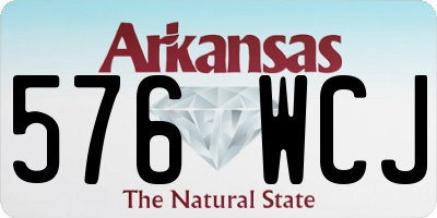 AR license plate 576WCJ