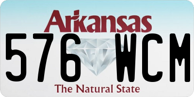 AR license plate 576WCM