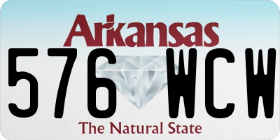 AR license plate 576WCW