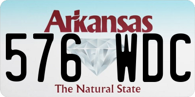 AR license plate 576WDC