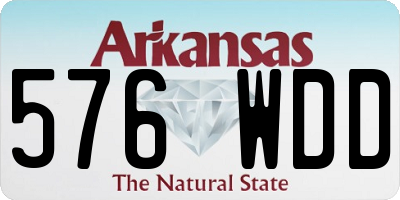 AR license plate 576WDD