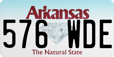 AR license plate 576WDE