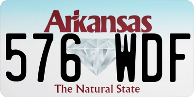 AR license plate 576WDF
