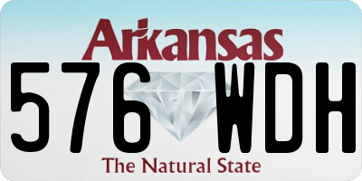AR license plate 576WDH