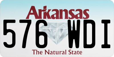 AR license plate 576WDI